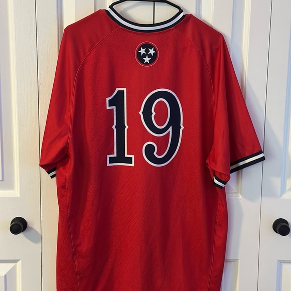 Men’s NIKE Tennessee Rebels short-sleeve baseball jersey Size Large - Picture 3 of 4